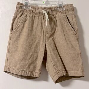 Old Navy Boys S (6/7) tan shorts, with drawstring and front/back pockets EUC.
